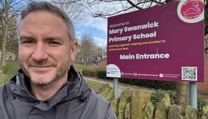 Martin Dowse at Mary Swanwick primary Y6 coding classes
