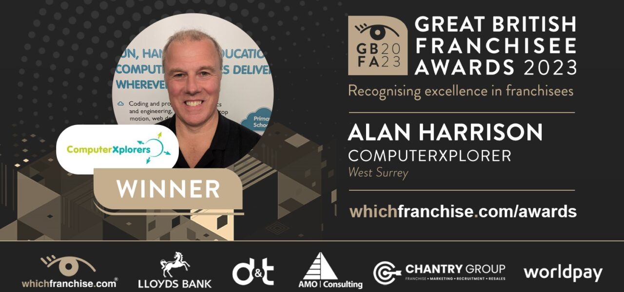 ComputerXplorers, Alan Harrison - winner -Great British Franchisee Award
